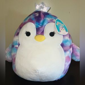 NWT Squishmallow Louisa Penguin Crown 12”